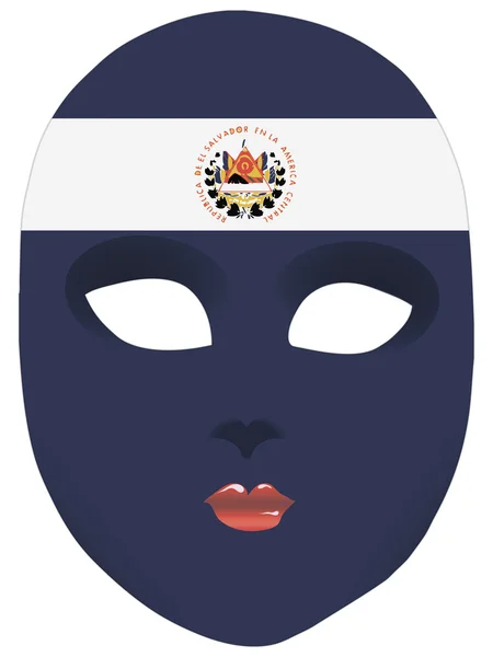 El Salvador mask — Stock Vector