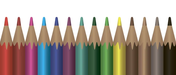 Colored pencils — Stock Vector