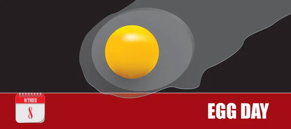 イベントカード10月の卵の日 — ストックベクタ
