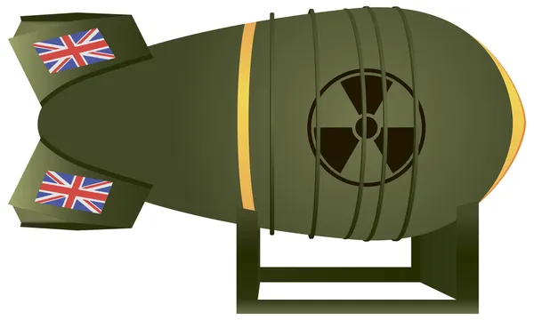 Aviación bomba atómica del Reino Unido — Vector de stock