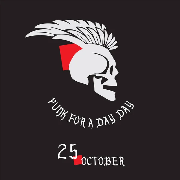 Kalender Evenement Wordt Gevierd Oktober Punk Voor Een Dag Dag — Stockvector