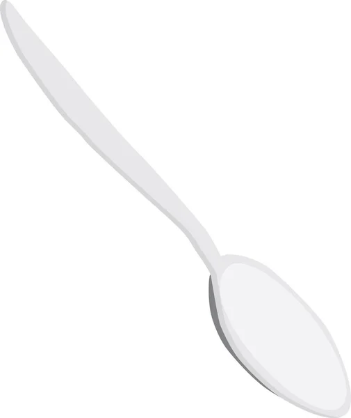 Vector Illustration Standard Food Grade Plastic Spoon — Stock Vector