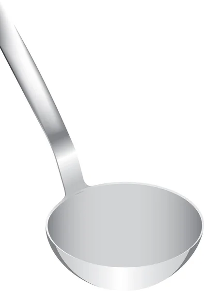 Αξεσουάρ Κουζίνας Για Χύτευση Υγρών Πιάτων Κουτάλα Διάνυσμα Απομονωμένο Λευκό — Διανυσματικό Αρχείο