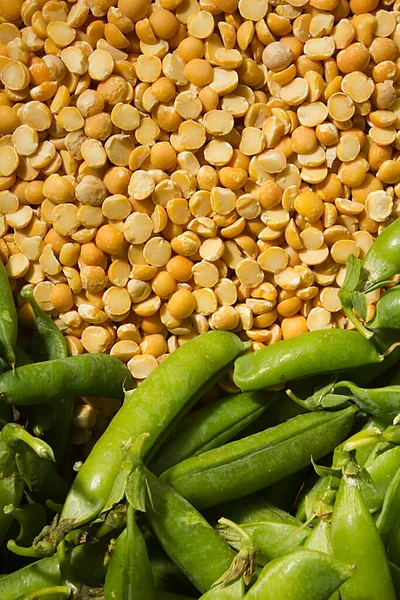 Guisantes Jóvenes Verdes Secos Como Fondo — Foto de Stock