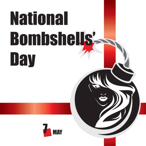 Calendar Event Celebrated May National Bombshells Day — Vettoriale Stock