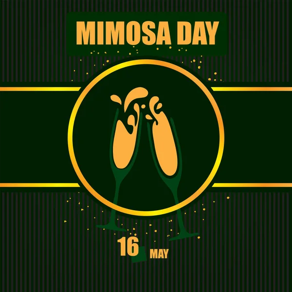 Calendar Event Celebrated May National Mimosa Day — Stockvector