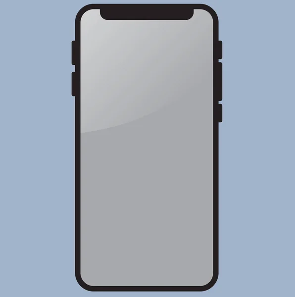 Moderne Telefoon Met Groot Scherm Vectorillustratie — Stockvector