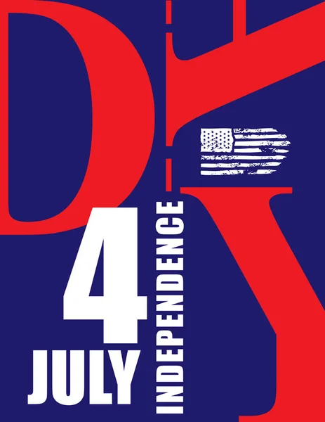 Poster July Event Independence Day — Image vectorielle
