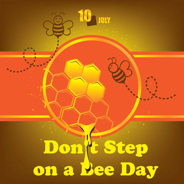 Calendar Event Celebrated July Step Bee Day — Stock Vector