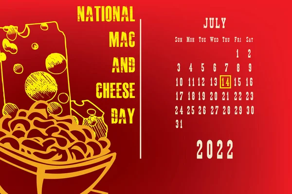Σελίδα Ημερολογίου Πλέγμα Ημερολογίων Ανά Ημερομηνία Εορταστικής Εκδήλωσης National Mac — Διανυσματικό Αρχείο