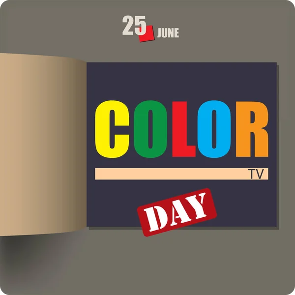 Album Spread Date June Color Day — Stockvector