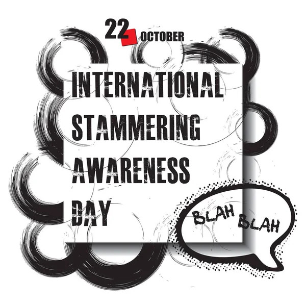 カレンダーイベントは10月に開催されます International Stammerting Awardy — ストックベクタ