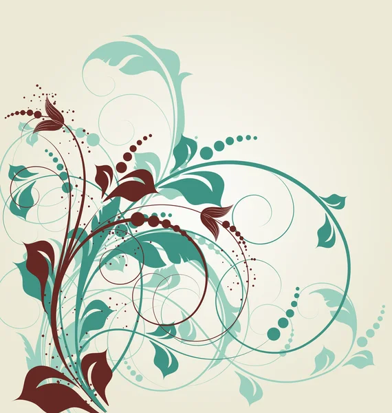 Fondo floral abstracto — Vector de stock