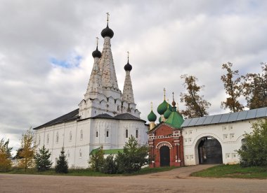 Ancient russian monastery in Uglich clipart
