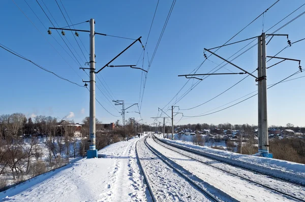 Железнодорожные пути — стоковое фото