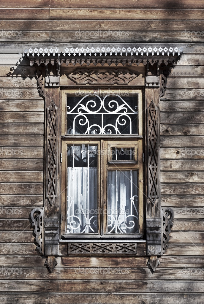 Carved wooden window Stock Photo by ©viknik 23161638