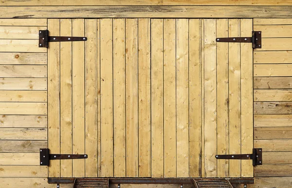 Nuovo cancello in legno — Foto Stock