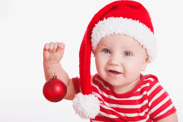 Regalos de bebé en Navidad noche — Foto de Stock