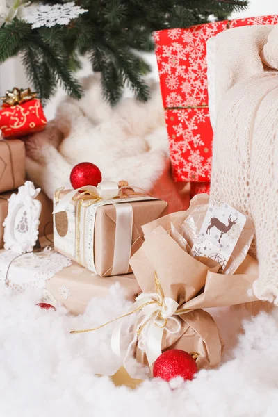 Weihnachtsgeschenkboxen — Stockfoto