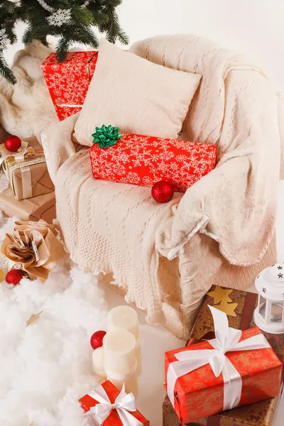 Christmas gift boxes — Stock Photo, Image