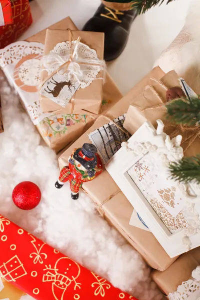 Noel Hediye Kutuları — Stok fotoğraf