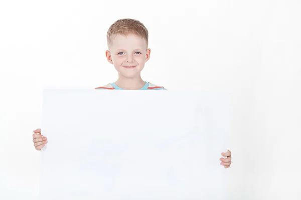 Boy on white background — Stock Photo, Image