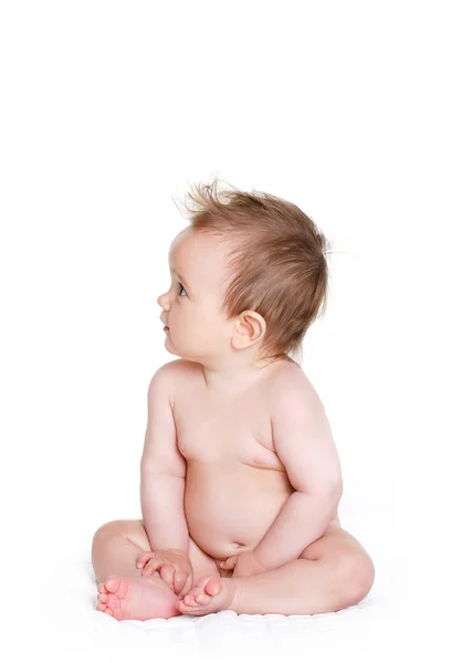 Naked kid smiling — Stock Photo, Image