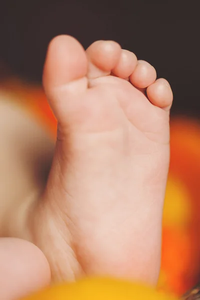 Dziecko ręce i nogi i ręce mama — Zdjęcie stockowe