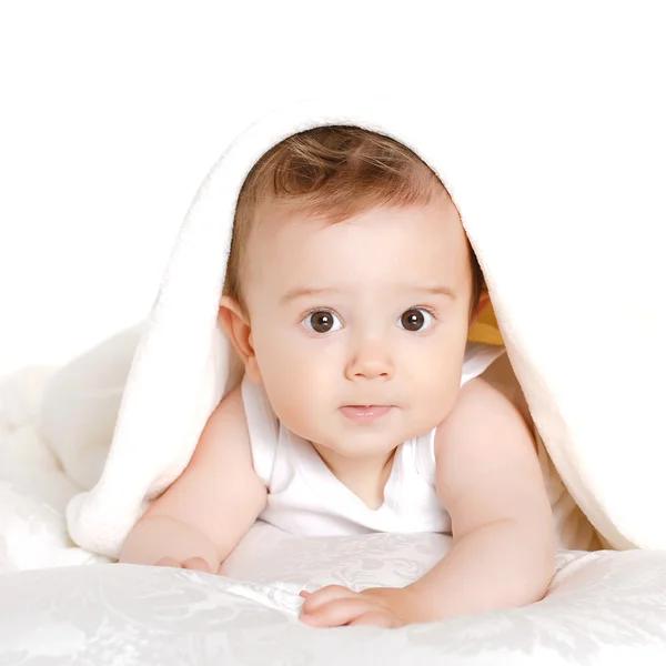 Helder portret van schattige baby — Stockfoto