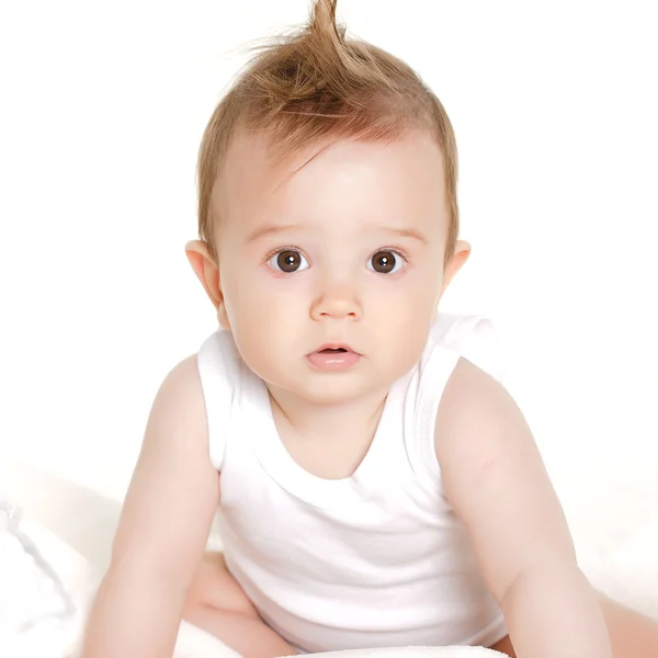 Retrato brilhante do bebê adorável — Fotografia de Stock