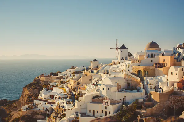 Architettura unica di Santorini. Grecia — Foto Stock