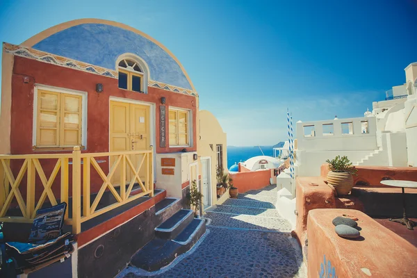 Arquitetura única de Santorini. Grécia — Fotografia de Stock
