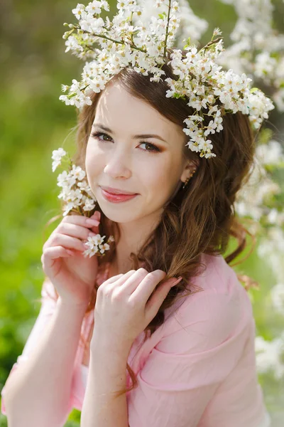 şehvetli bir bahar kadın portresi