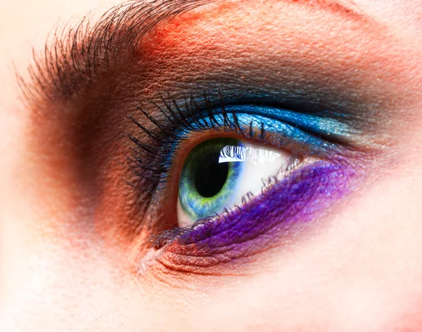 Nahaufnahme von Augen Luxus Party Make-up — Stockfoto