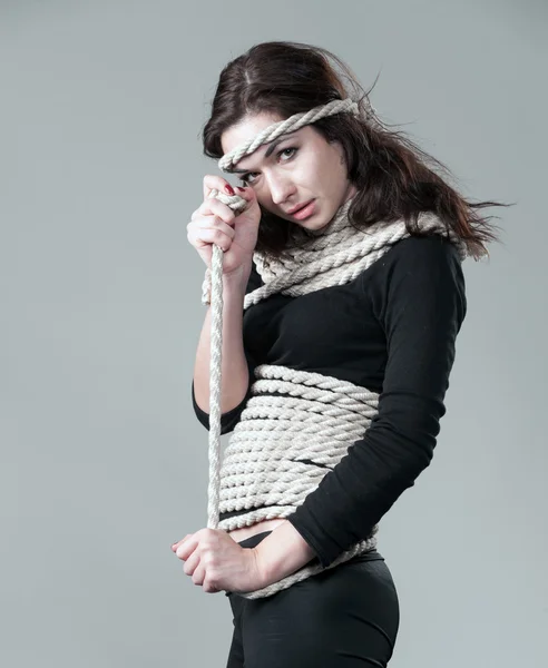 Vestuário de corda — Fotografia de Stock