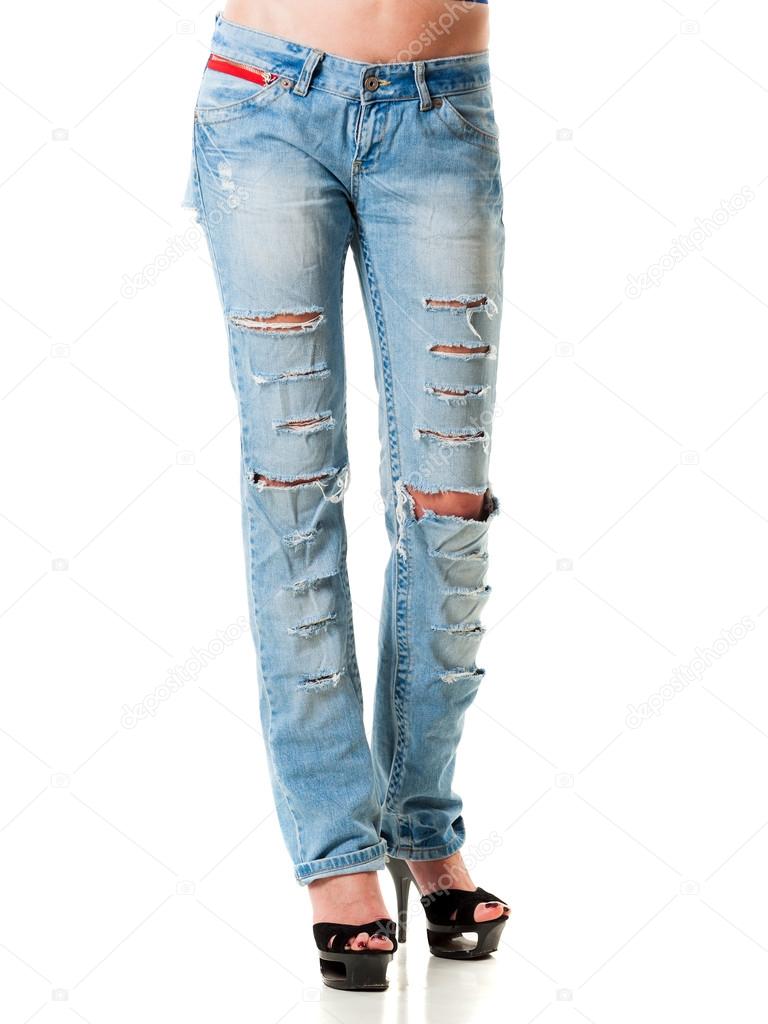 Blaue Jeans Stockfotografie lizenzfreie Fotos © ffotograff65