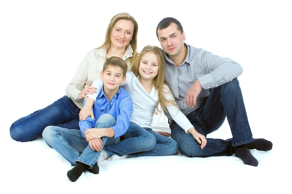 Happy friendly family — Stock Photo, Image