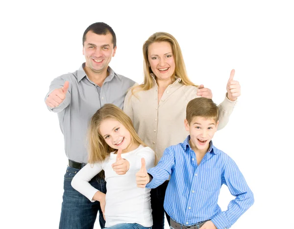 Happy friendly family Stock Picture