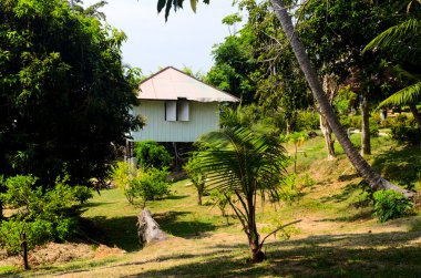 evler stilts üzerinde