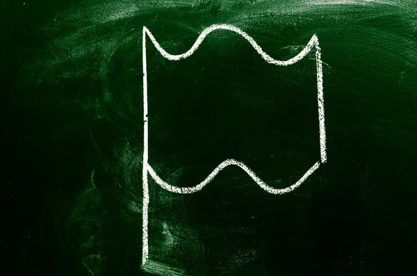 Flag on chalk board — Stock Photo, Image