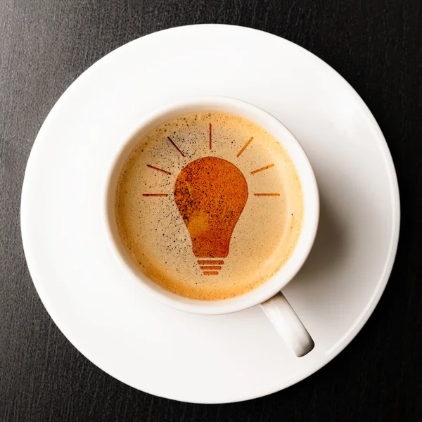 Idee op kop van verse espresso — Stockfoto