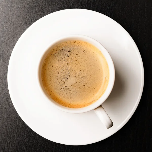 Xícara de café expresso fresco — Fotografia de Stock