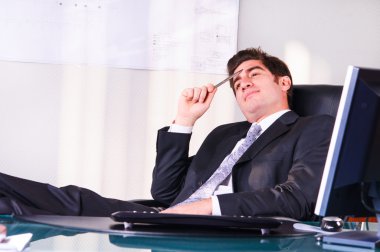 Orta yaşlı iş adamı