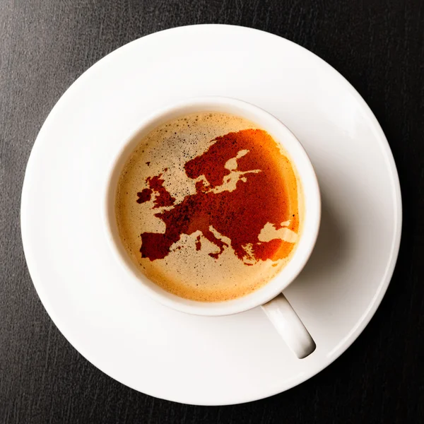 Šálek čerstvé espresso — Stock fotografie