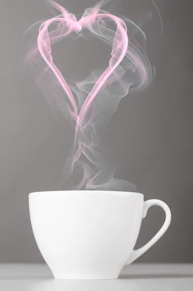 Amor e café — Fotografia de Stock