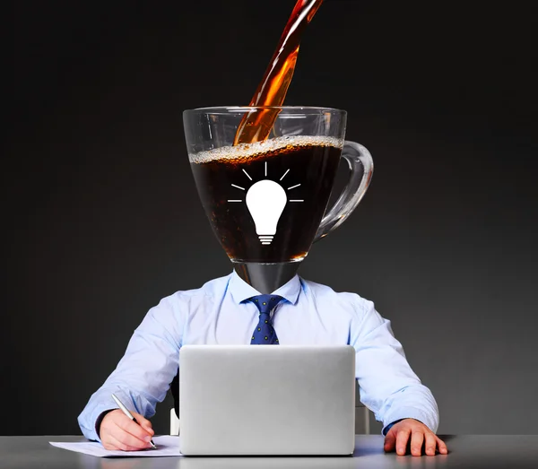 Obtener ideas con café — Foto de Stock