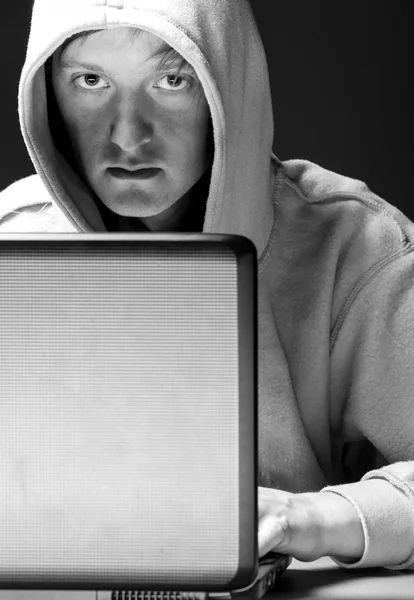 Hacker portrait — Stock Photo, Image