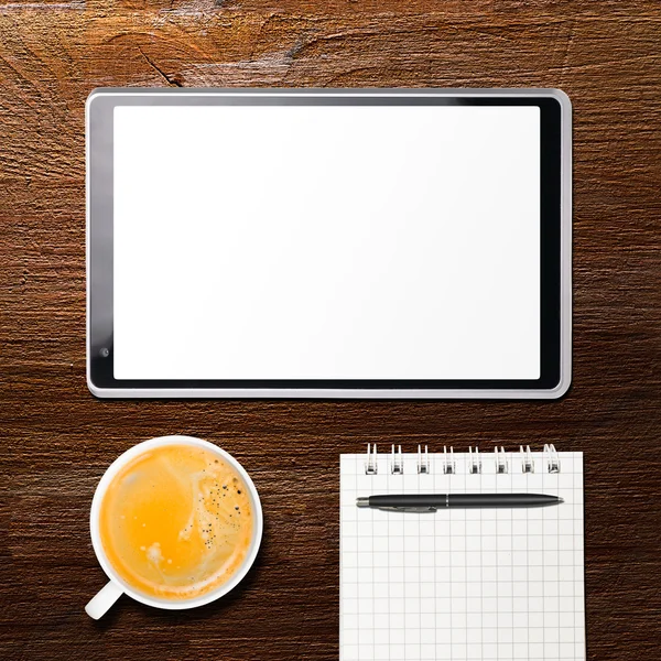 Tasse frischen Espresso auf dem Tisch — Stockfoto