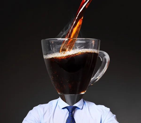 Getting energy with coffee — Stock Photo, Image