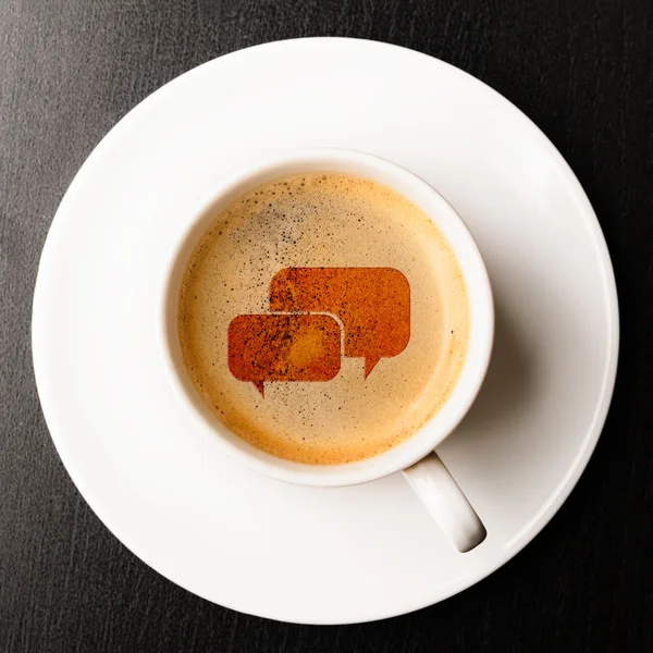 Kopje verse espresso — Stockfoto